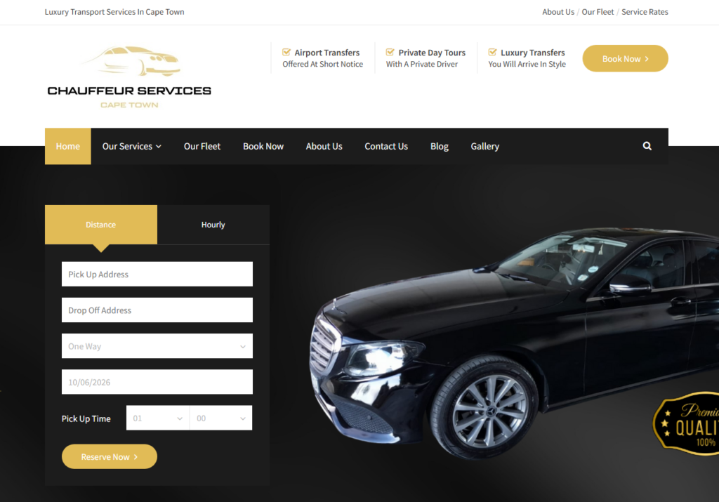 Chauffeur Services Cape Town